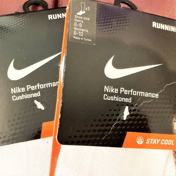 NWT Nike Socks 2 PR Athletic Run Perform SX4364 Men 6-8 8-10 Women 6-10 Low-cut - Picture 2 of 3